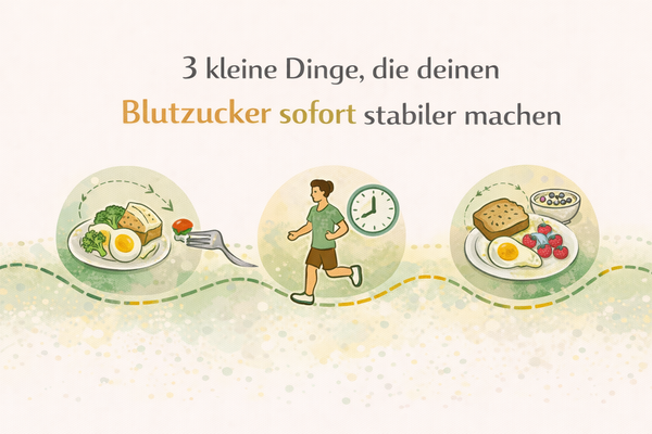 3 kleine Dinge, die deinen Blutzucker sofort stabiler machen können