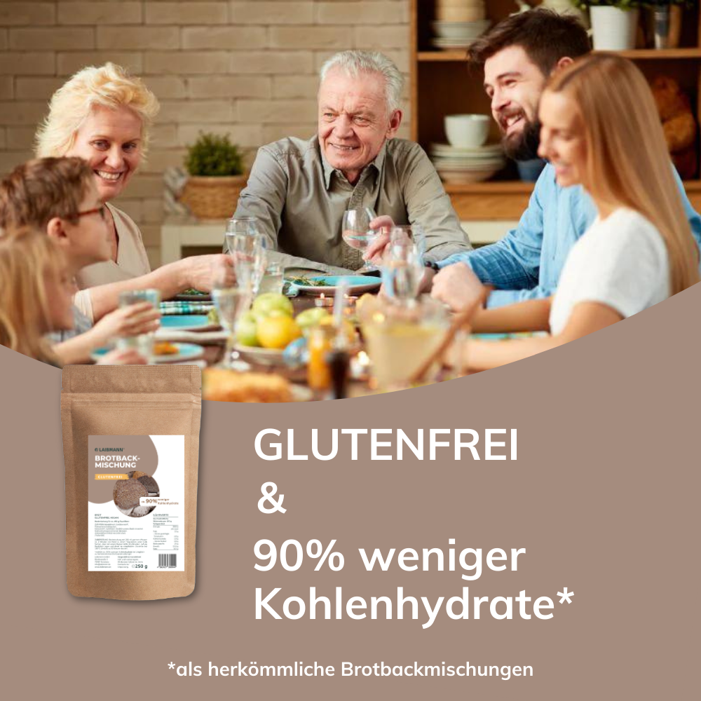 Glutenfreie Low-Carb Brotbackmischung – keto, proteinreich – Sparpaket