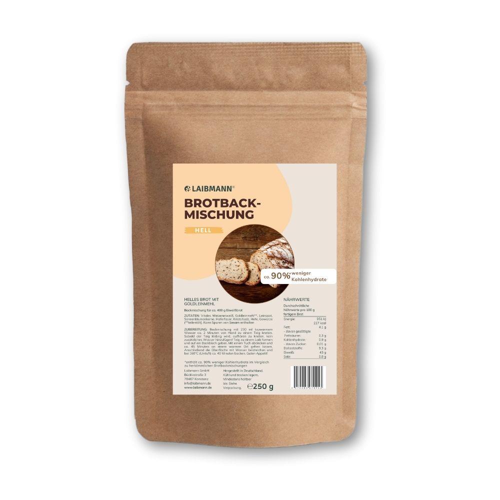 Low-Carb Brotbackmischung Hell – keto, proteinreich – Sparpaket