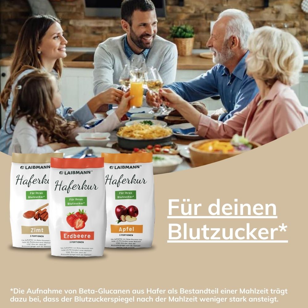 Laibmann® Haferkur Probierpaket – Erdbeer, Zimt, Apfel