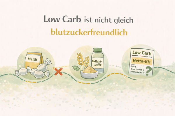 Low Carb ist nicht gleich blutzuckerfreundlich