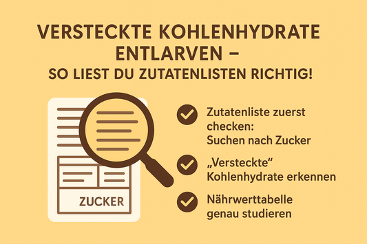 Versteckte Kohlenhydrate entlarven – so liest du Zutatenlisten richtig!