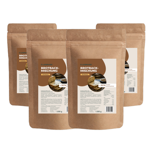Low-Carb Brotbackmischung Dunkel – keto, proteinreich – Sparpaket