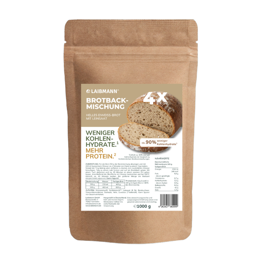 Low-Carb Brotbackmischung HELL– keto, proteinreich – 1 kg - Sparpackung