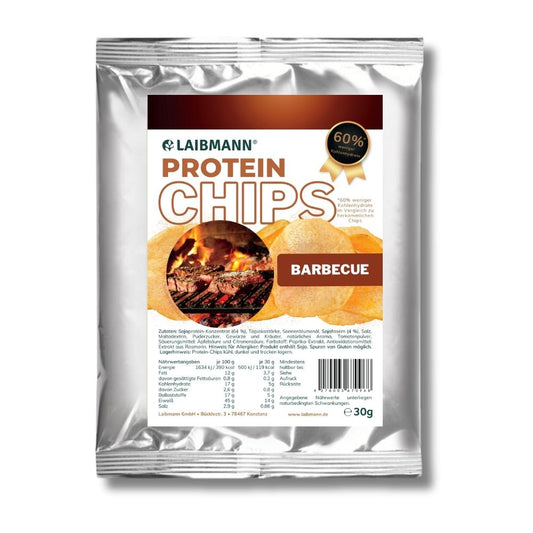 Protein Chips Barbecue – lower carb, keto – 1 Packung