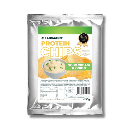 Protein Chips Sourcream & Onion – lower carb, keto – 1 Packung
